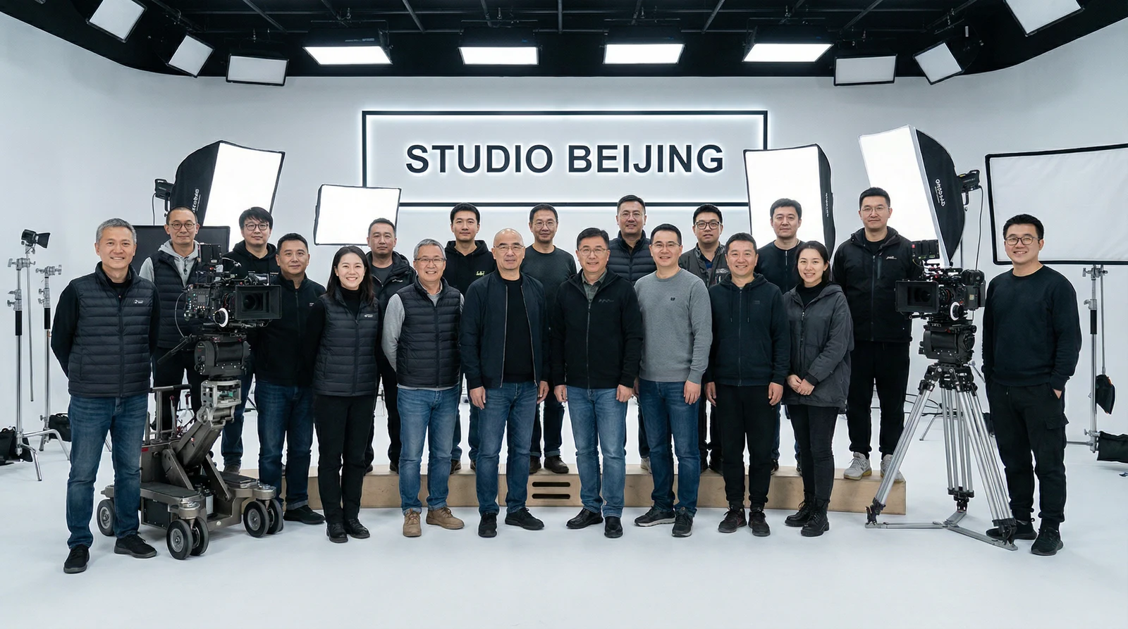 蘑菇视频专业影视制作团队合影